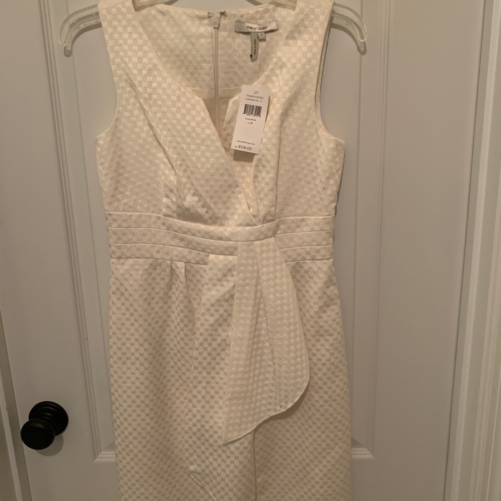Max and Cleo White Dress size 4 New with tags